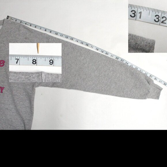 Women's Medium Barbie University Long Sleeve Sweatshirt With Spots On Cuffs - Picture 8 of 10